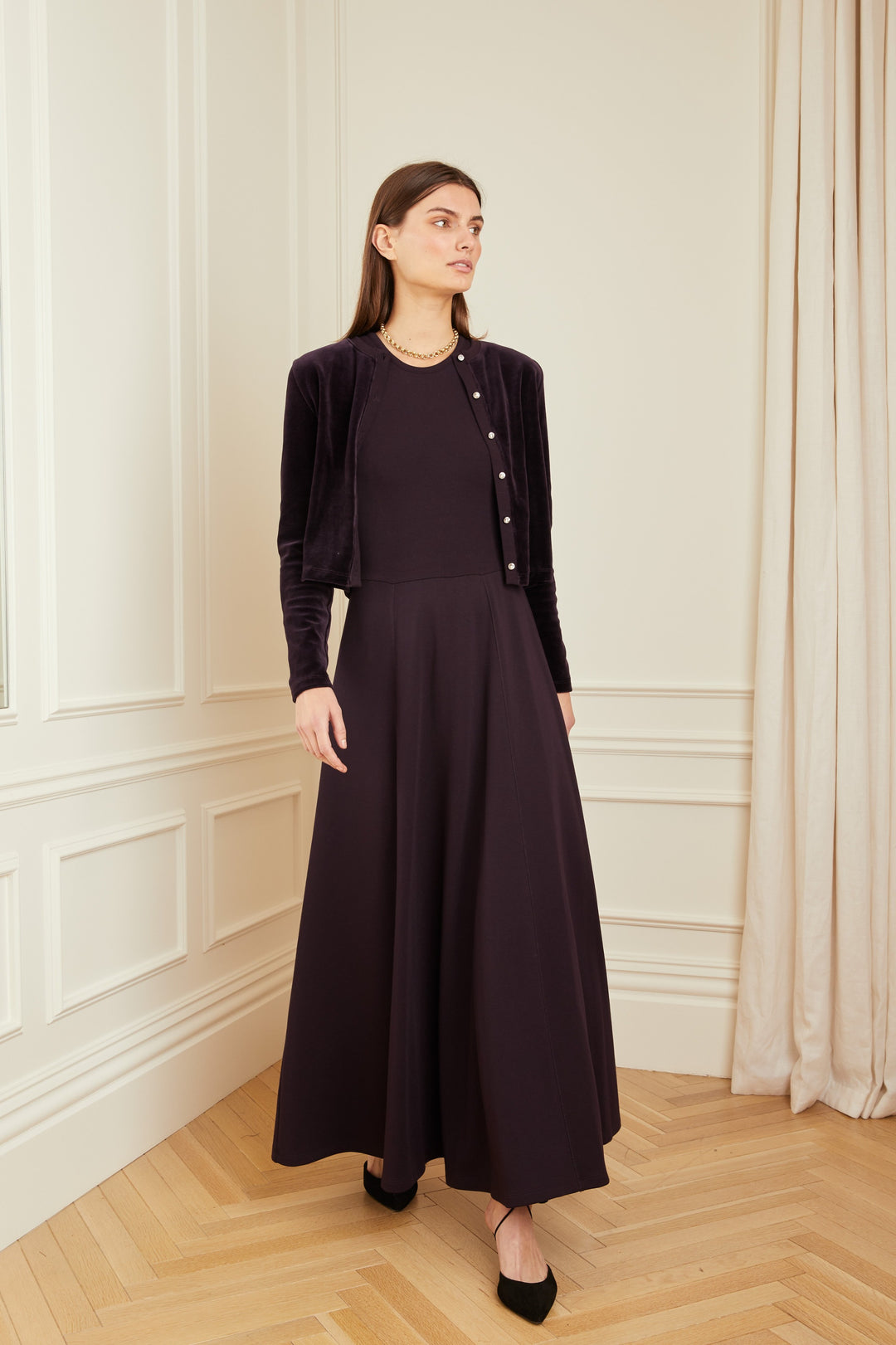 parni maxi dress Jersey Knit Maxi Dress Parni