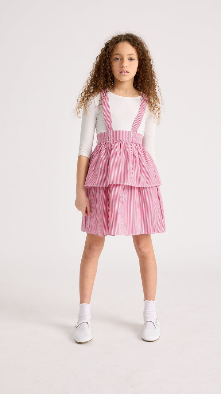 Kids Tiered Cotton Ruffle Skirt