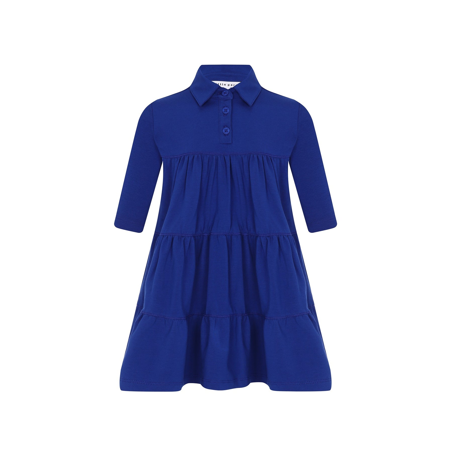 Girls Tiered Varsity Dress with Colla – Parni