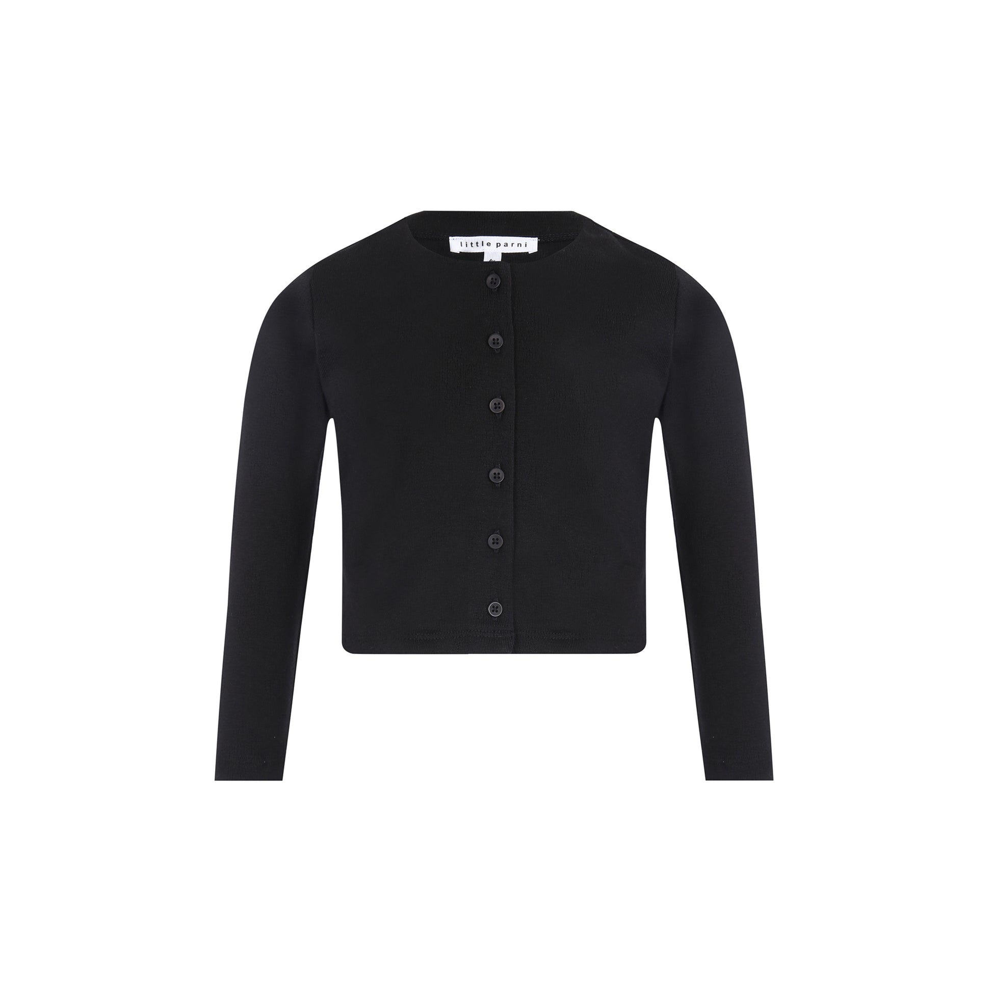 LP Monogram Pointelle Baby Cardigan