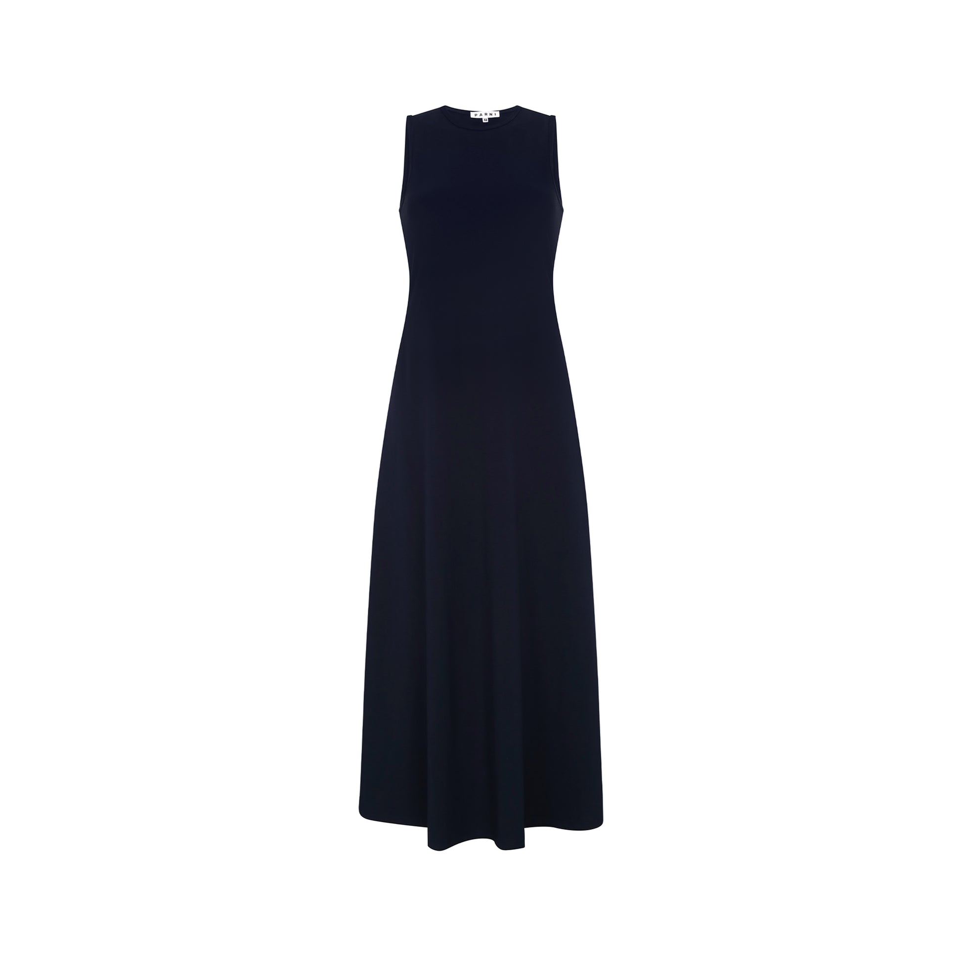 Jersey knit sleeveless maxi dress - Navy