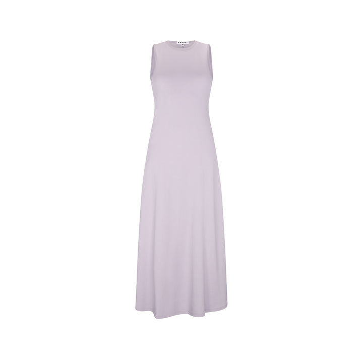 Jersey knit sleeveless maxi dress - Lavender