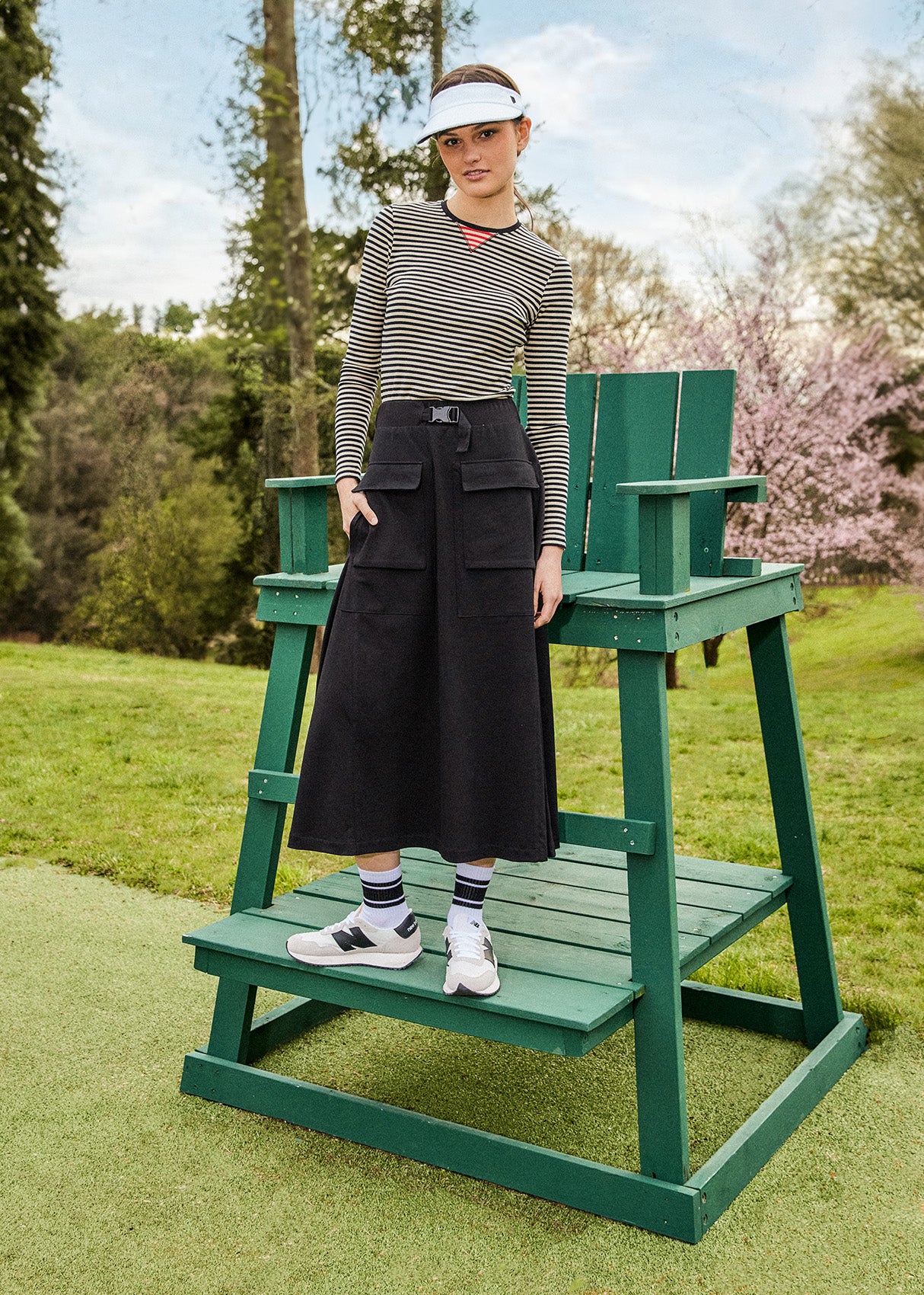 Timeless Cargo Pocket Midi Skirt