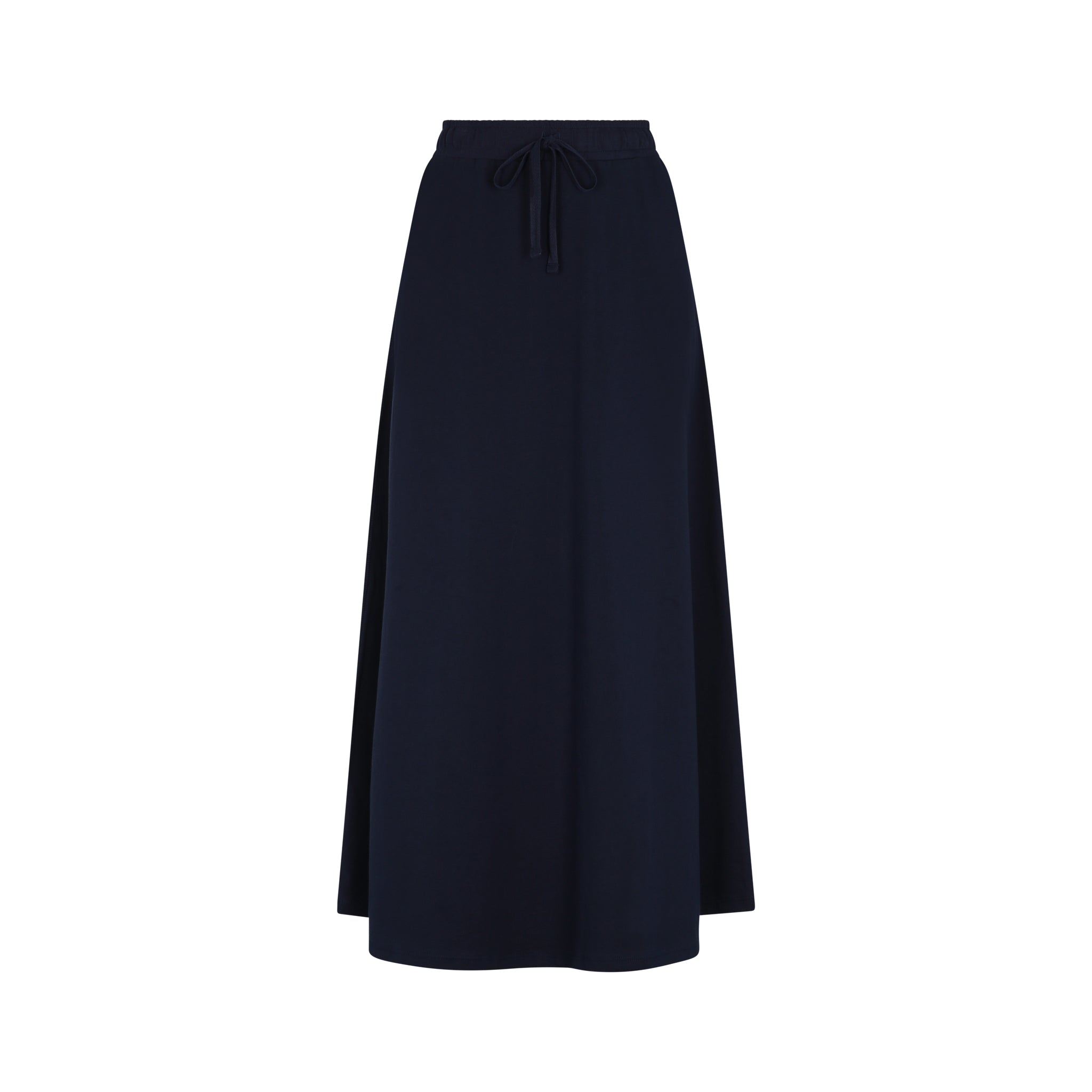 Drawstring Waist Jersey Midi Skirt – Parni