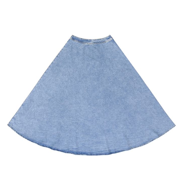 Timeless Denim Circle Skirt