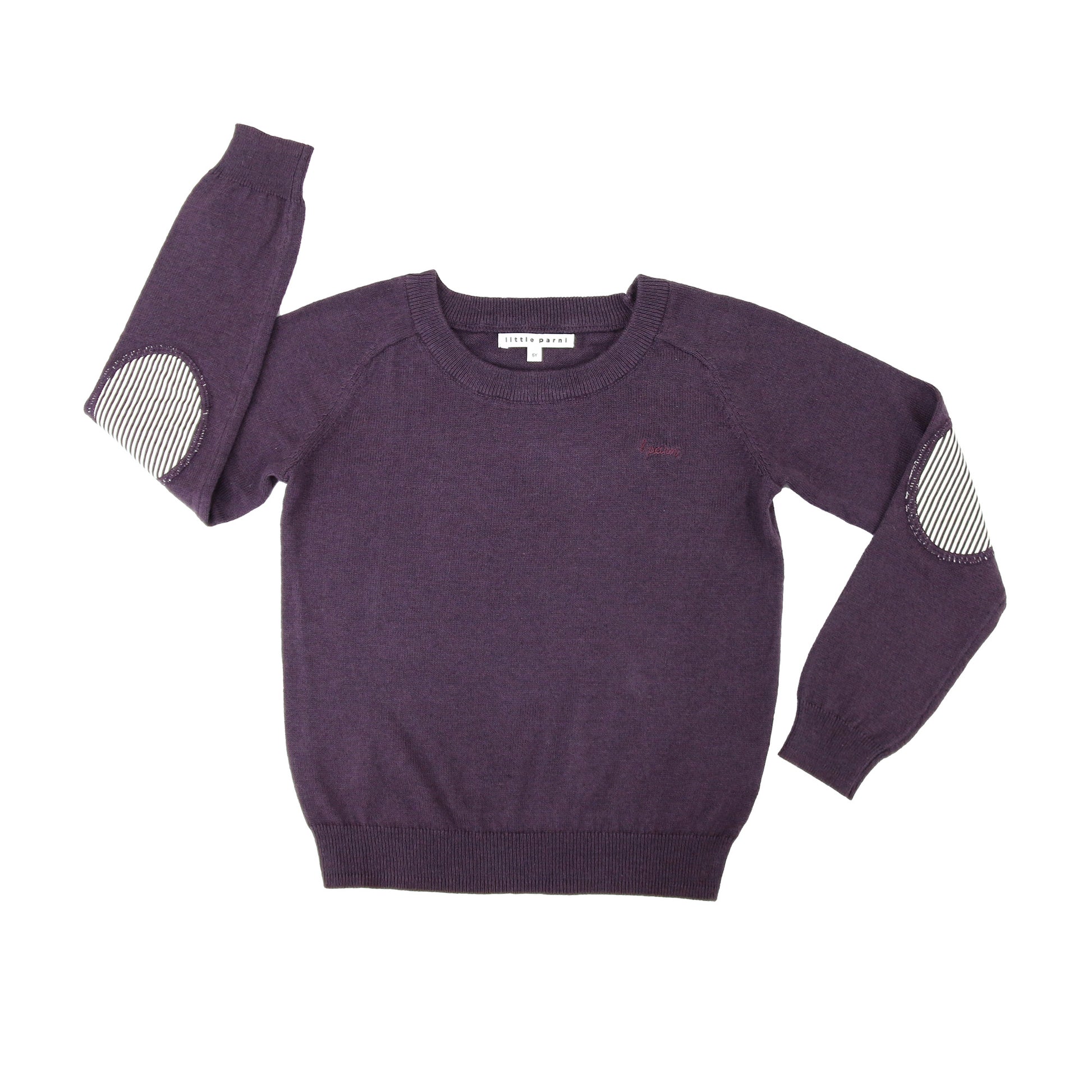 Kids' Crew Neck Sweater - PLUM