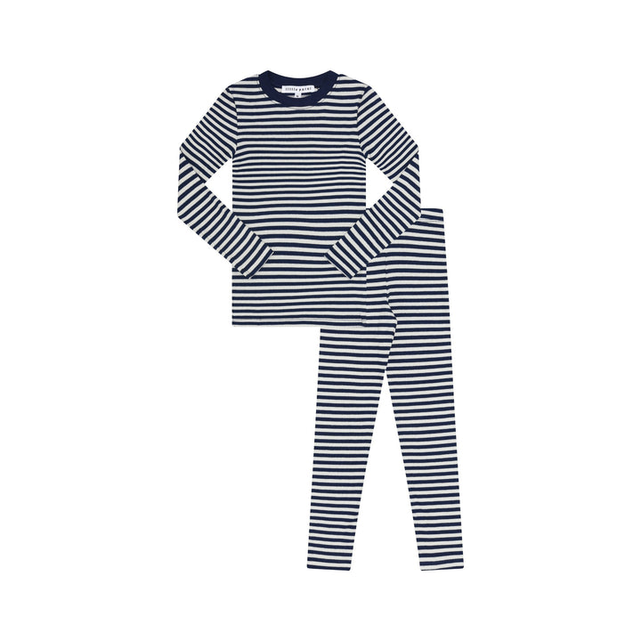 Kids Ribbed Striped Pajamas