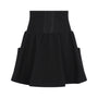 Girls French Terry Pocket Skirt - Black