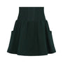 Girls French Terry Pocket Skirt - Green
