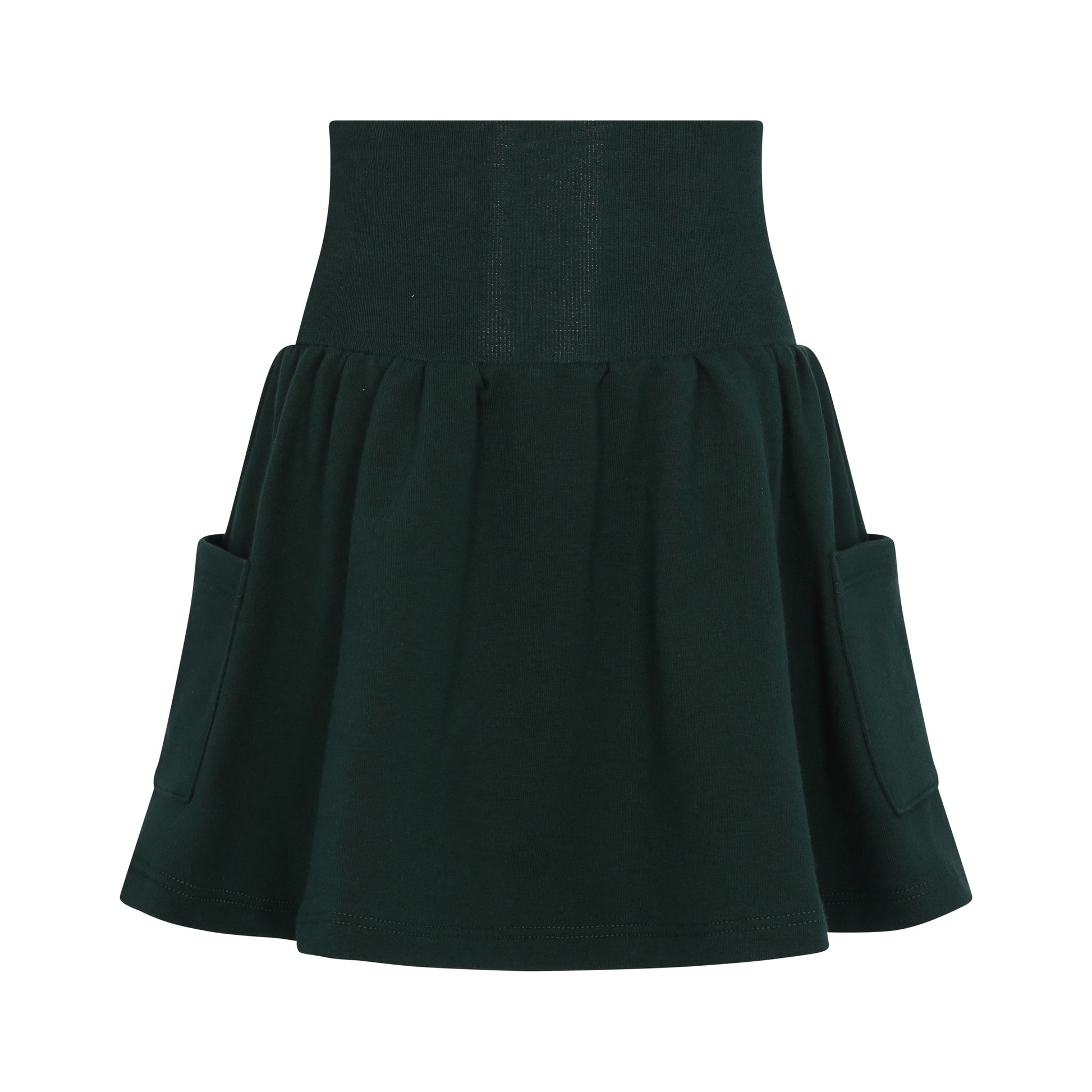 Girls French Terry Pocket Skirt - Green