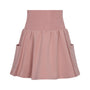 Girls French Terry Pocket Skirt - Pink
