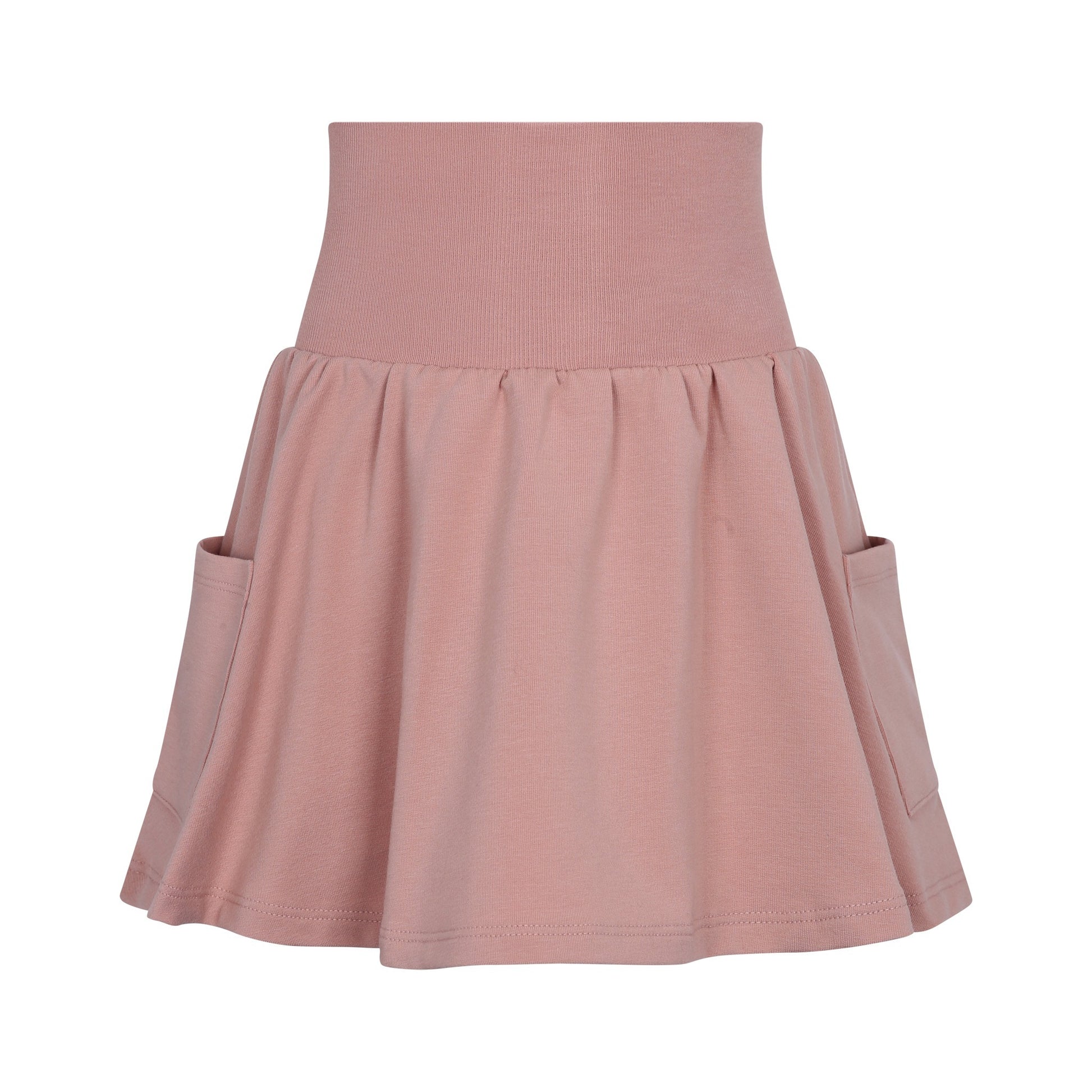 Girls French Terry Pocket Skirt - Pink
