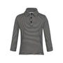 Boys Striped Polo Black and White.