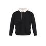 Boys French Terry Utility Shirt in Black.