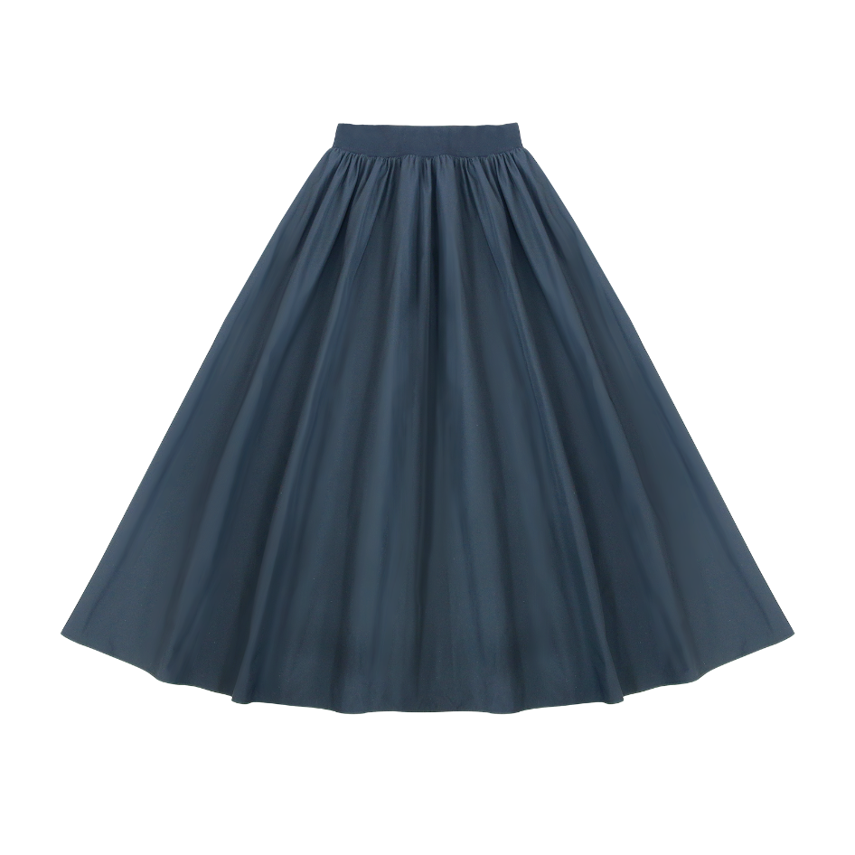 Teen Taffeta Maxi Skirt Black.