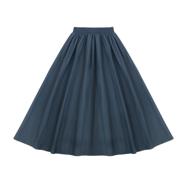 Teen Taffeta Maxi Skirt Black.