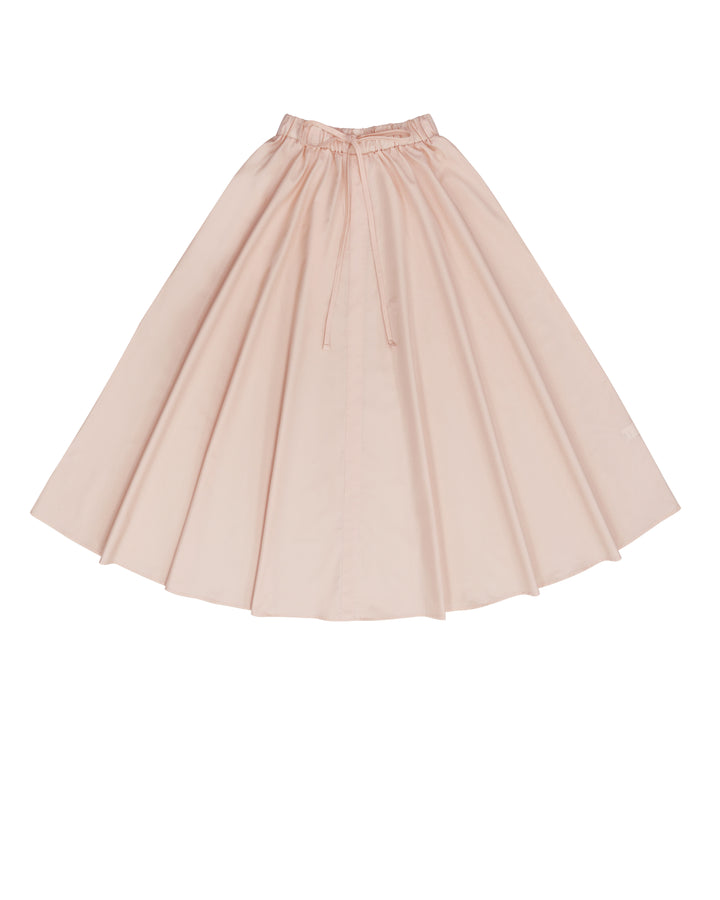 Blush Relaxed Cotton Drawstring Skirt.