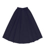 Navy Relaxed Cotton Drawstring Skirt.