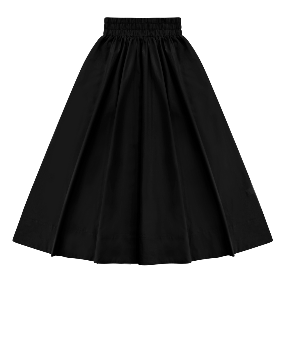 The Perfect Twill Drawstring Skirt Black.