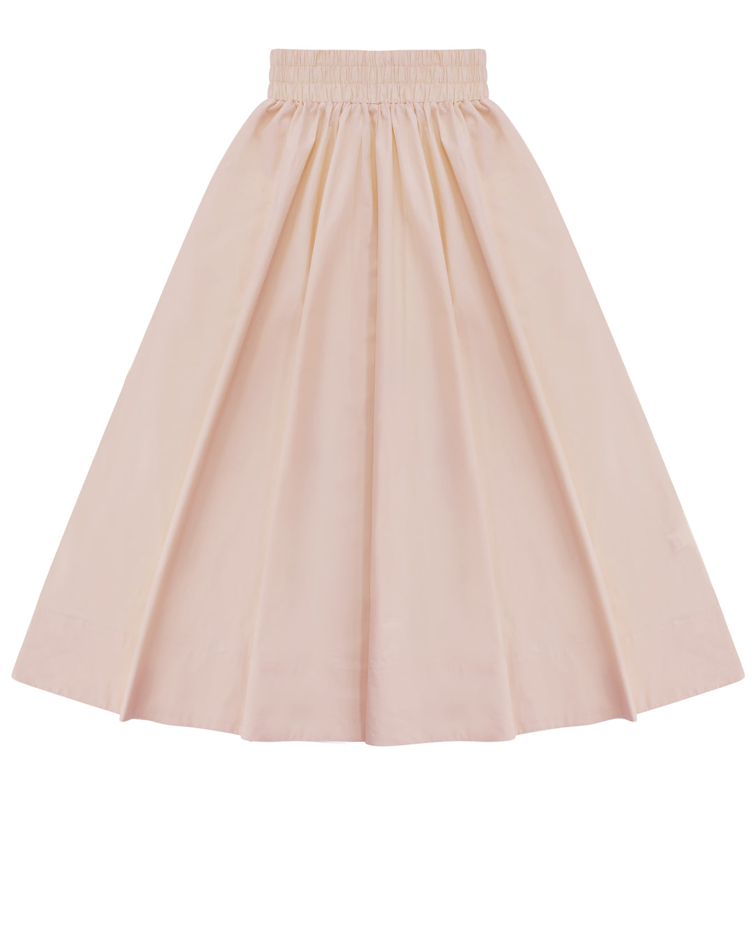 Blush Cinched Poplin Skirt.