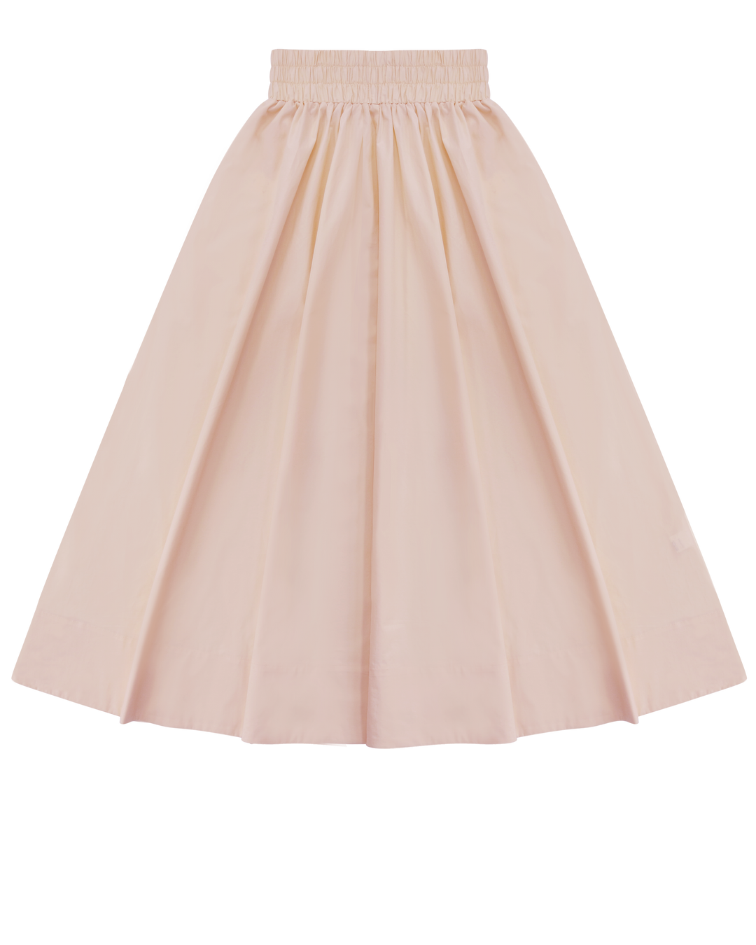 Cinched Poplin Skirt in Blush.