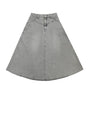 Vintage Denim Maxi Skirt grey.