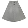Vintage Denim Maxi Skirt grey.