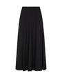 Black High Waisted Panel Skirt.