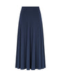 High Waisted Panel Skirt Navy.