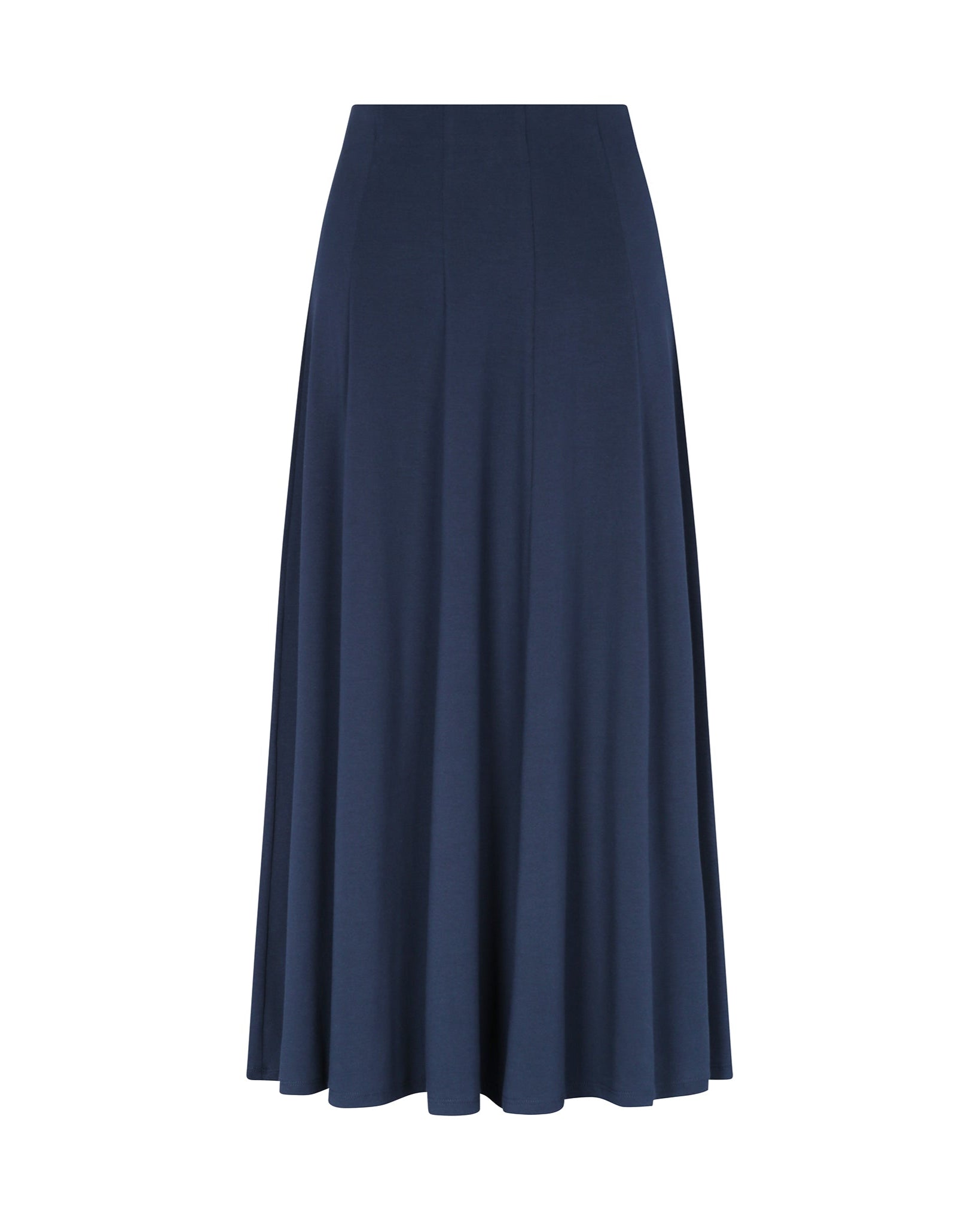 High Waisted Panel Skirt Navy.