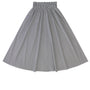 Striped Cinched Poplin skirt Black.