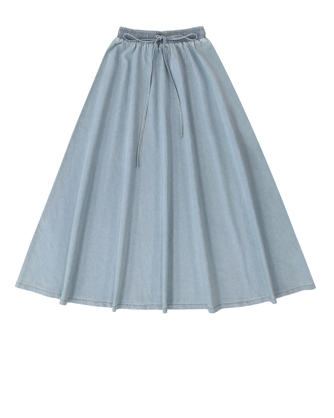 Denim Drawstring Skirt.