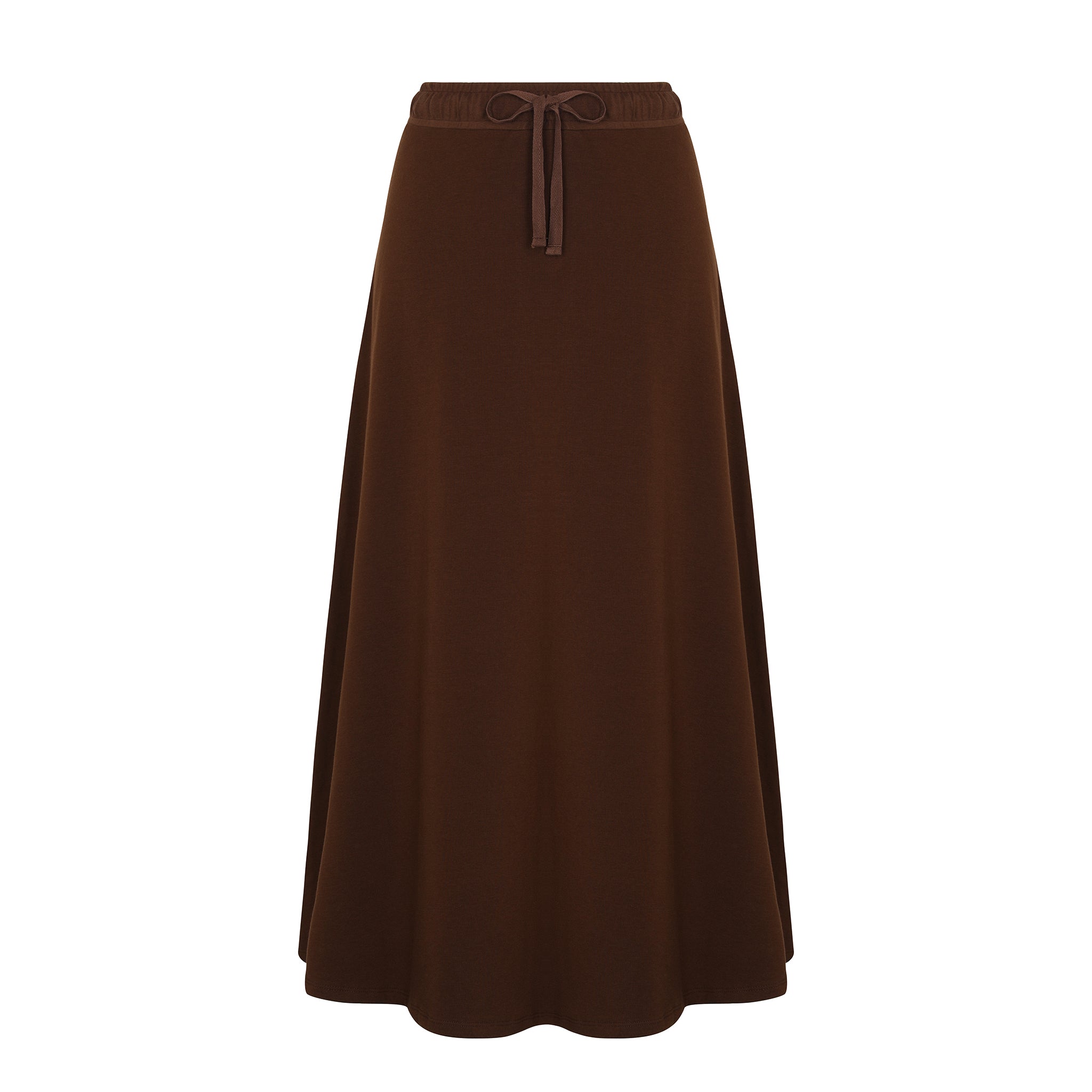 French Terry Drawstring Midi Skirt – Parni
