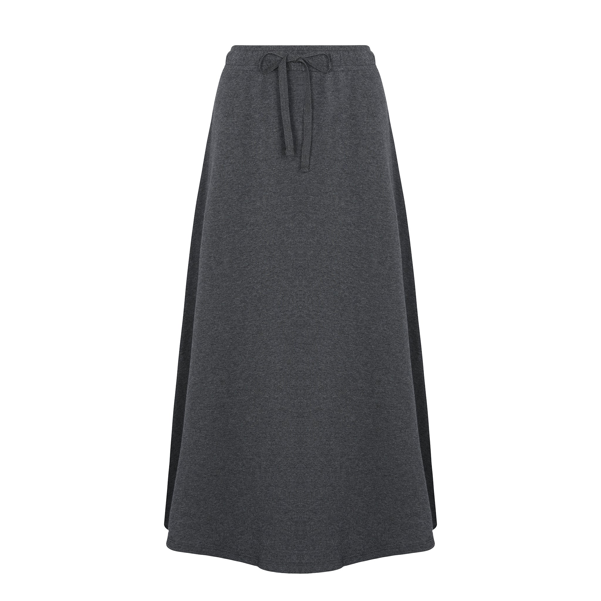 French Terry Drawstring Midi Skirt – Parni