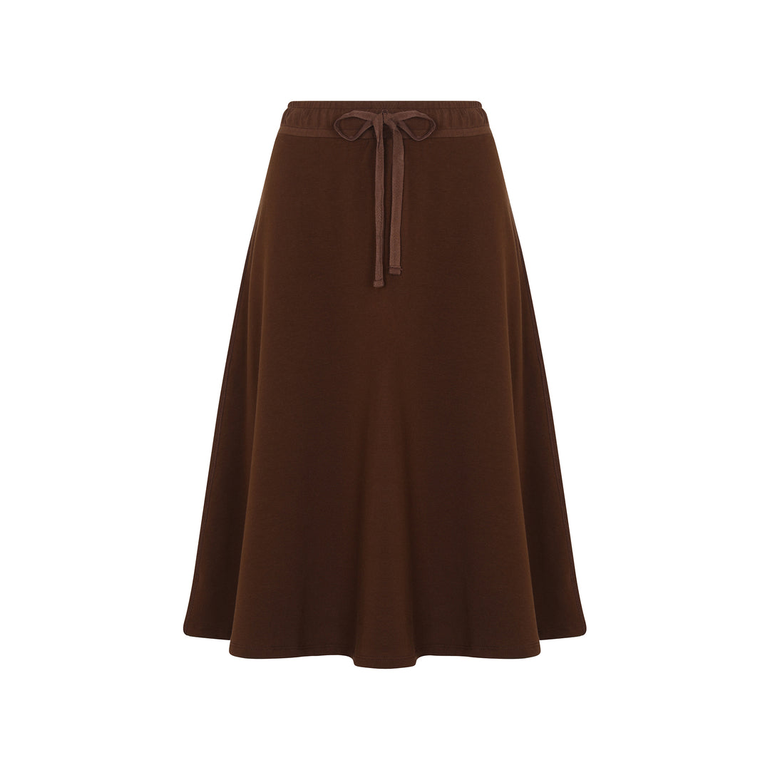 French Terry Drawstring Short Skirt