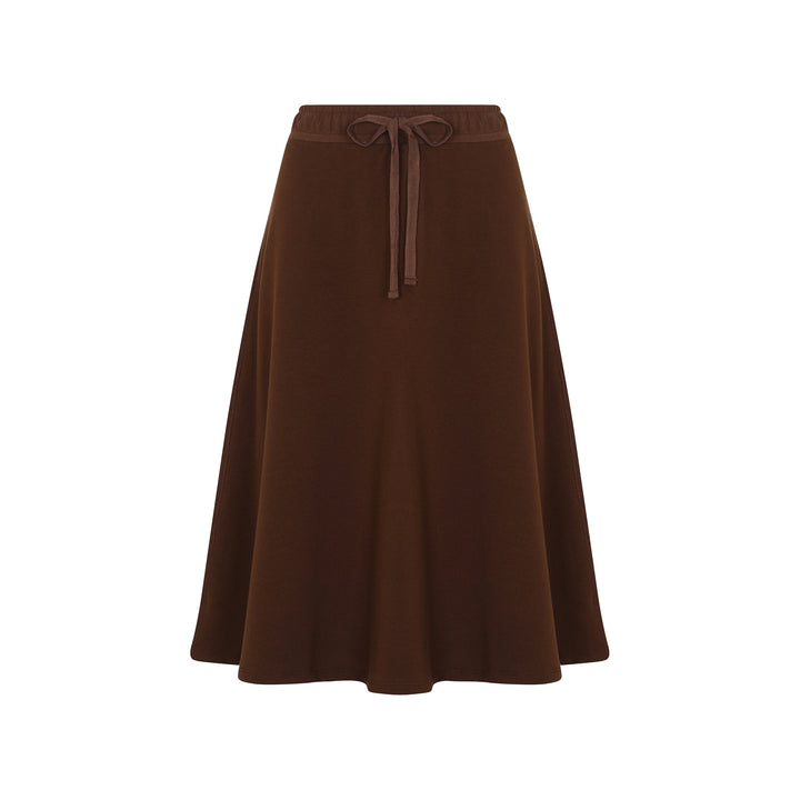 French Terry Drawstring Short Skirt