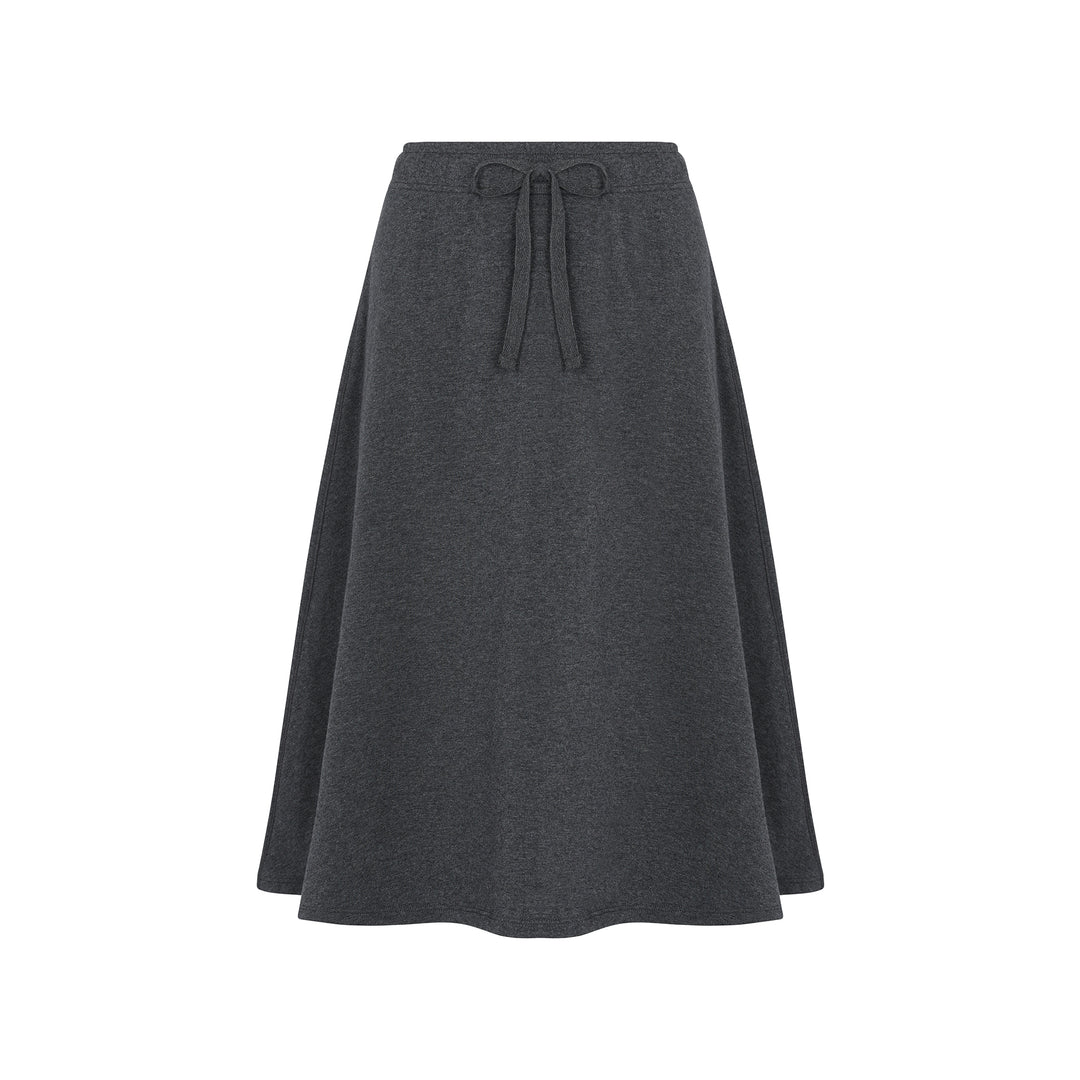 French Terry Drawstring Short Skirt