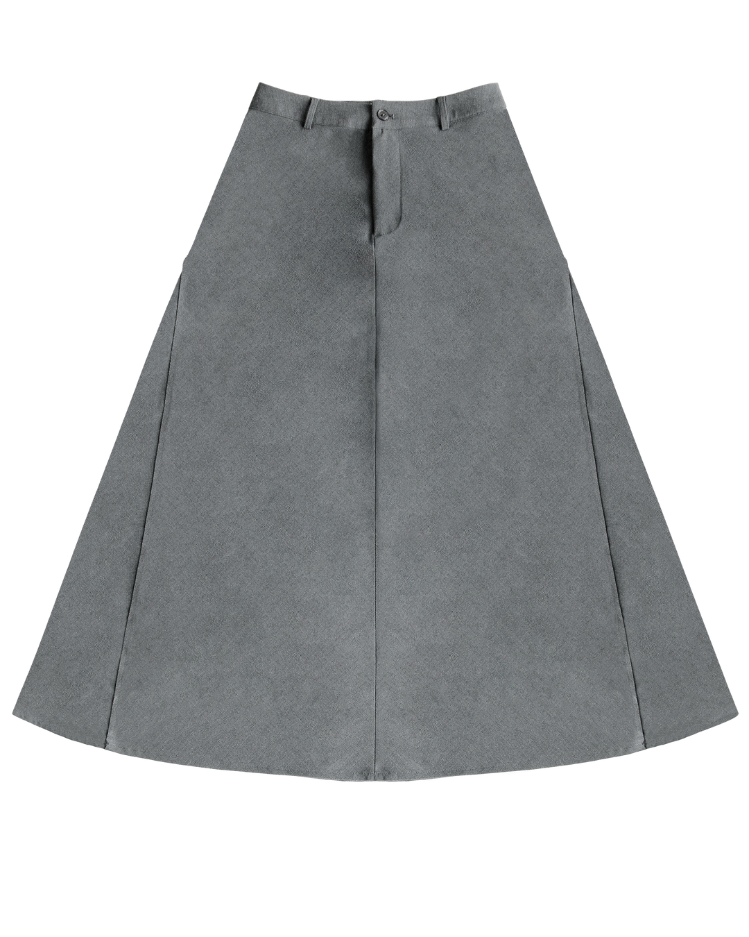 Grey skirt on a white background.