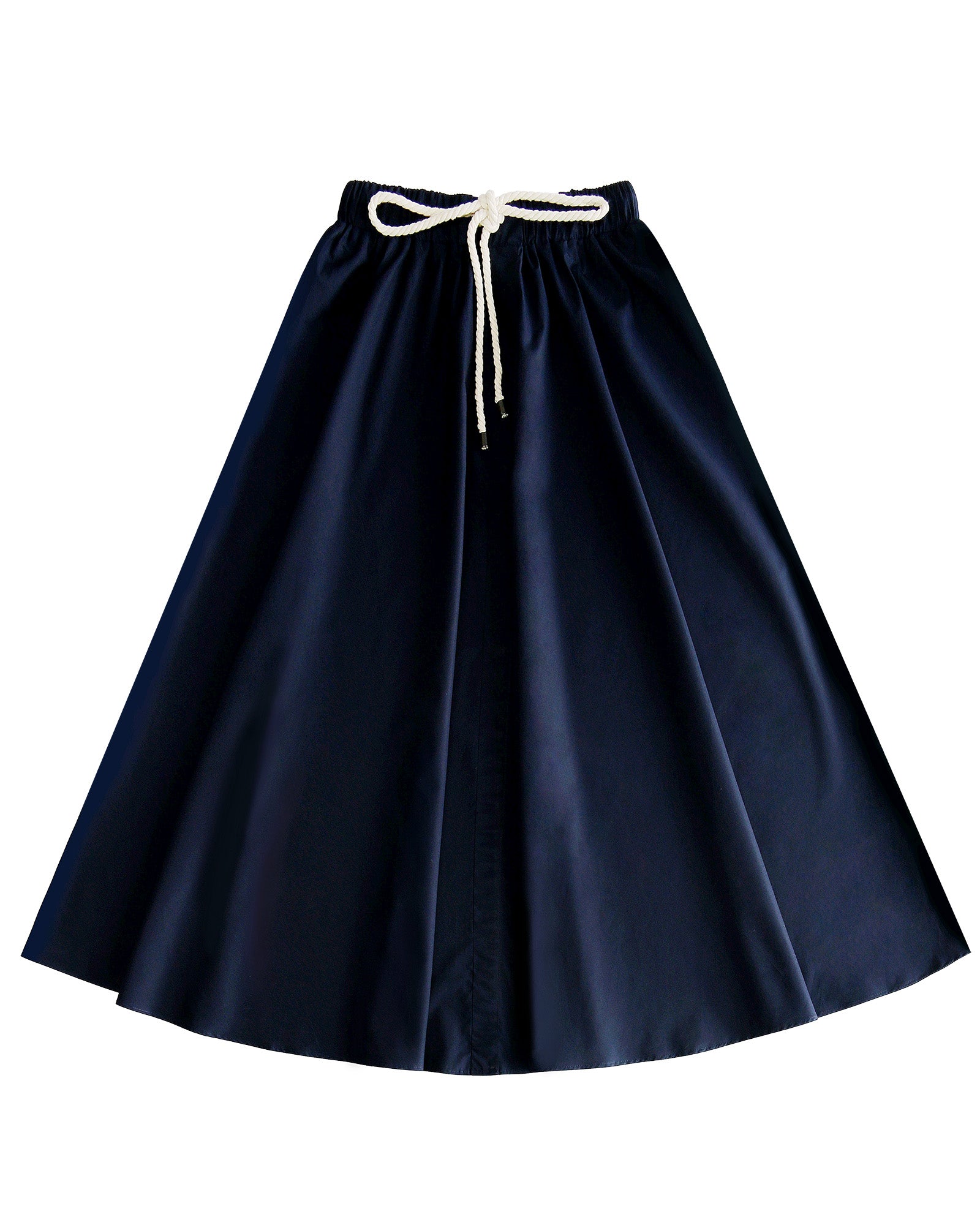 The Poplin Cable Drawstring Skirt – Parni