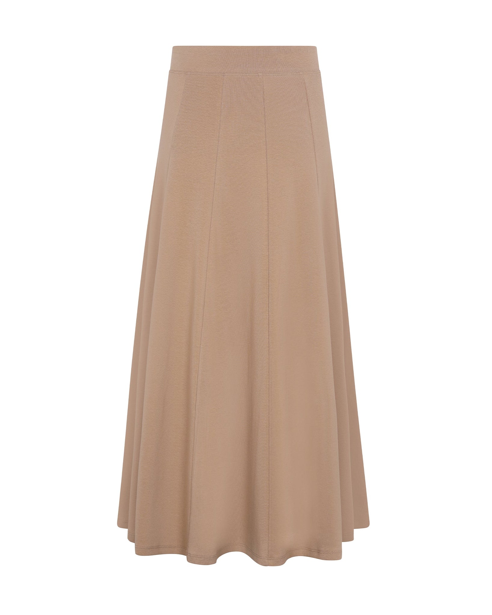 Beige skirt on a white background
