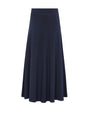 Navy blue skirt on a white background