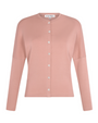 Rhinestone Mock Cardigan Dolman Blush.