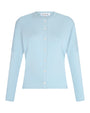 Rhinestone Mock Cardigan Dolman Light blue.