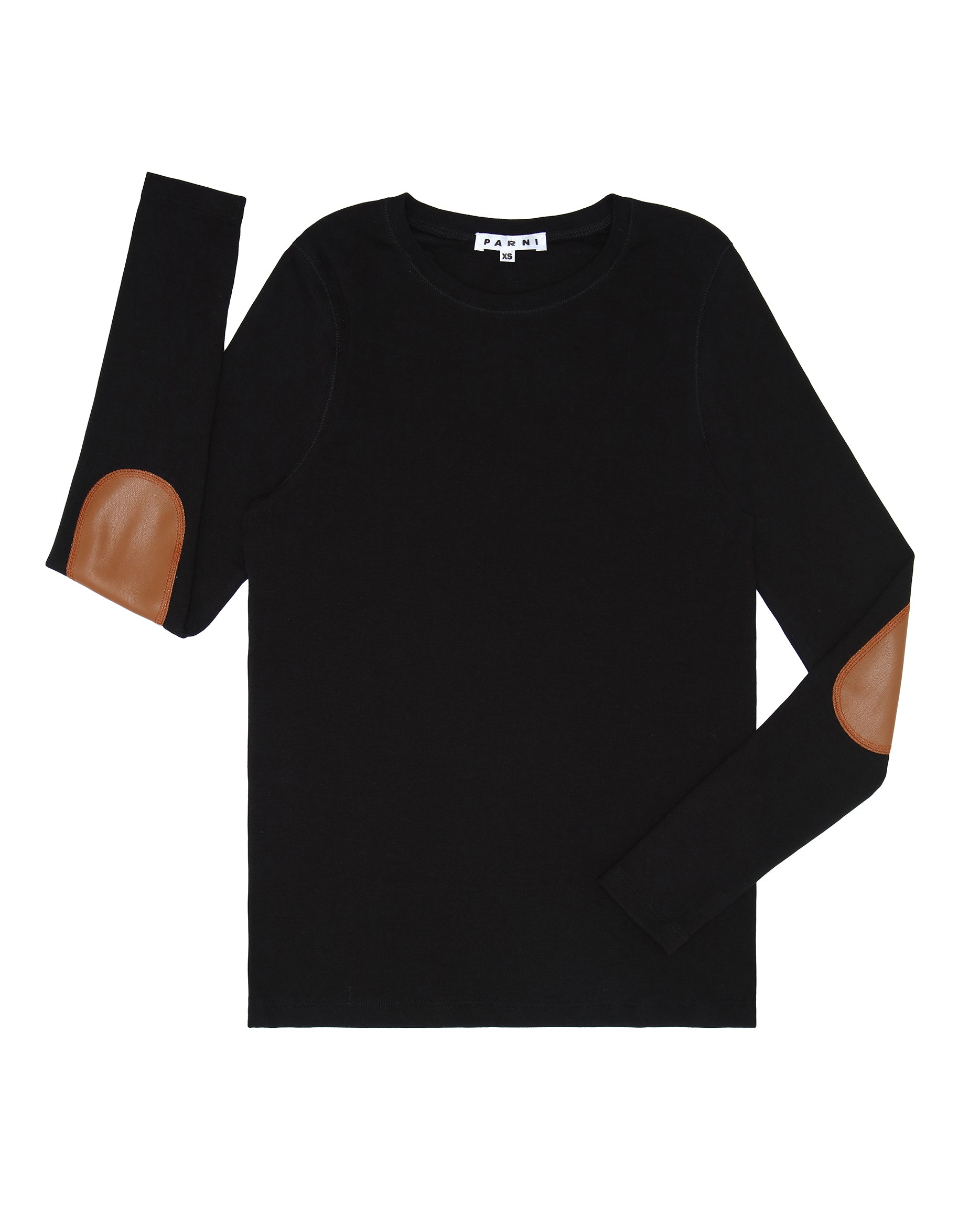 Black Classic Elbow Patch Tee.