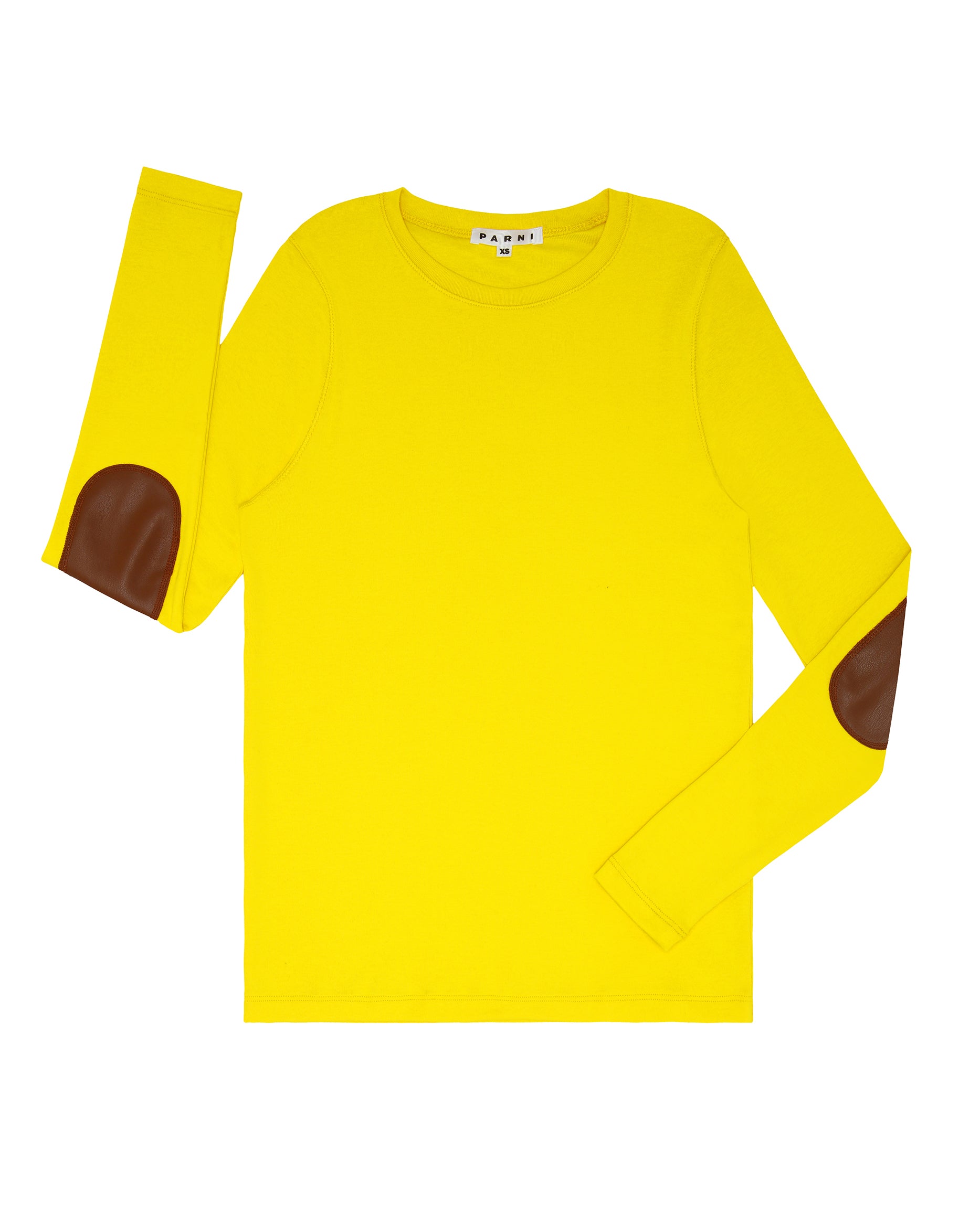 Yellow Classic Elbow Patch Tee.