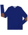 Royal blue Classic Elbow Patch Tee.