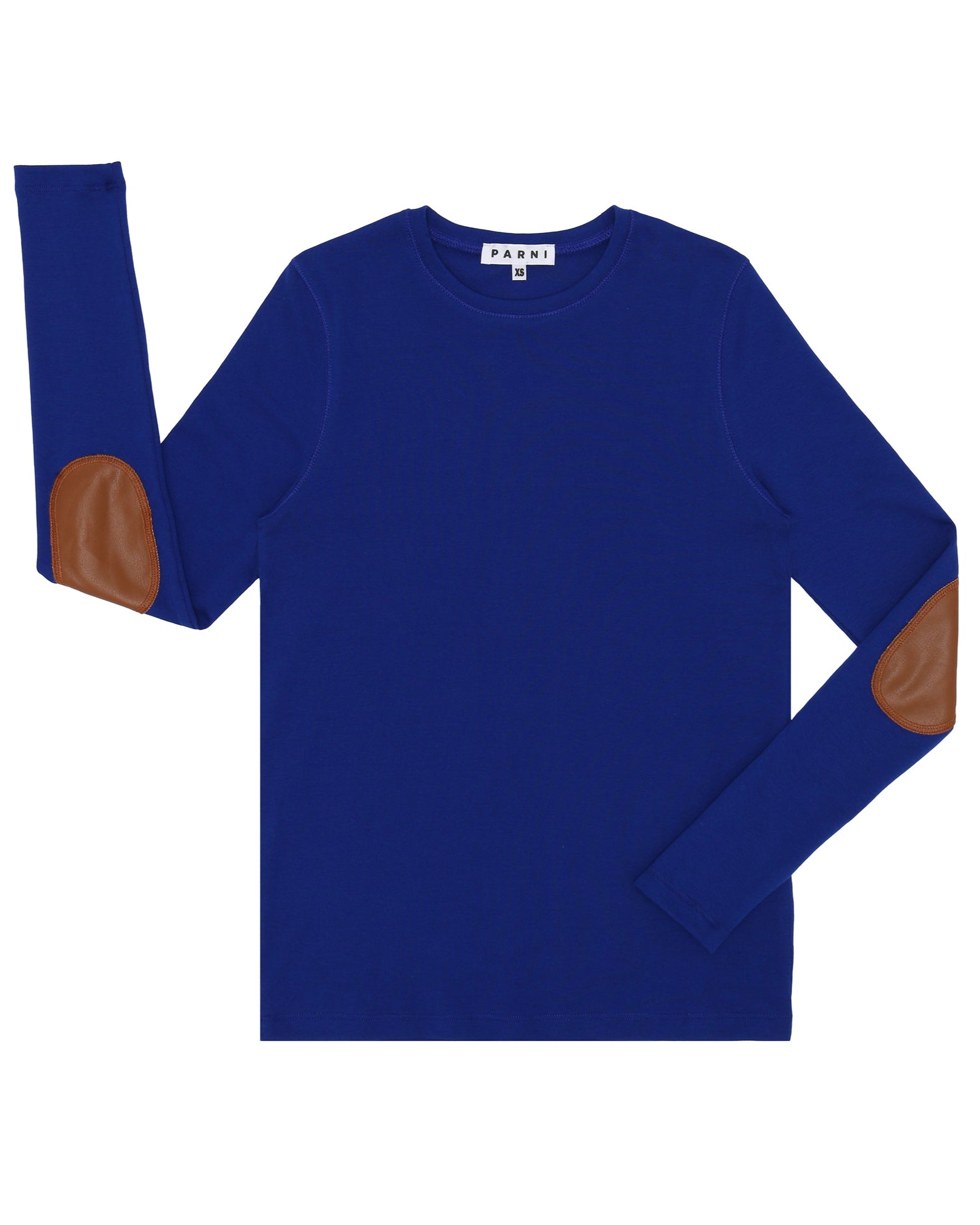 Royal blue Classic Elbow Patch Tee.