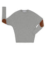 Elbow Patch Dolman Tee in Grey.