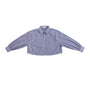 Striped Poplin Cropped Shirt