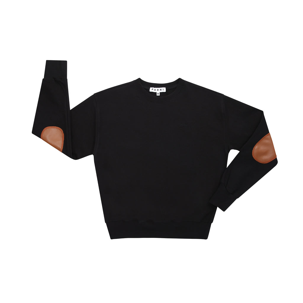 【CLUBHAUS】Elbow Patched Sweater Mサイズ T494_BLACK_r087_a000_1024x1024